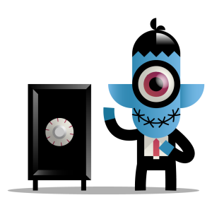 monster with a safe